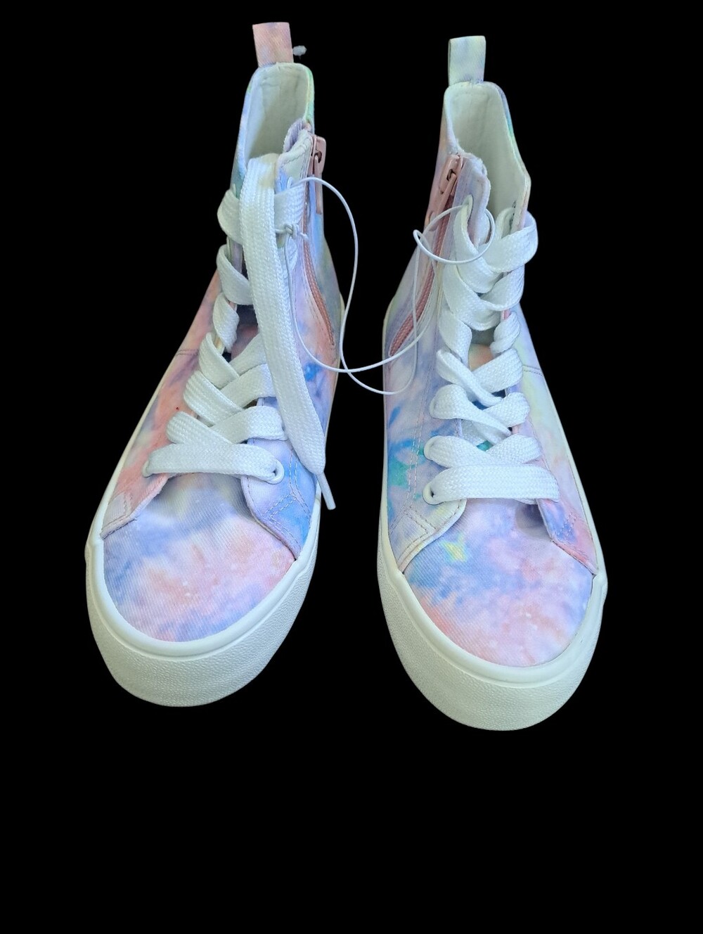 Art Class Pastel Tie-Dye High Top Sneakers - Girl's Size 1